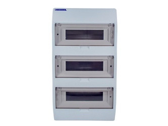 MODULÁRIS KAPCSOLÓTÁBLA S36 IP40 SÜLLYESZTETT, FÜSTGÁTLÓS BURKOLATTAL N+PE