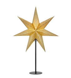 GLITTER 45cm-es arany E14-es csillag asztali lámpa