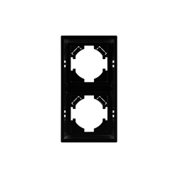 Kétszeres keret, fekete, iZi sorozat, függőleges, Viplast