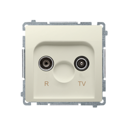 R-TV antenna kimeneti aljzat, szeparált (modul), bézs Kontakt Simon BMZAR1/1.01/12