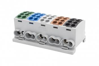 HLK terminál 5x100A-2 (1x25,1x16/1x25,1x16)(3L+N+PE) F-electro