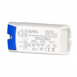 Transzformátor: elektronikus; 70VA; 230VAC; 11,5V; IP20; 0÷40°C; ETZ70 ZAMEL