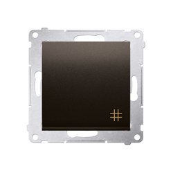 Simon 54 Premium Barna matt keresztkapcsoló (moduláris) gyorscsatlakozó, DW7.01/46