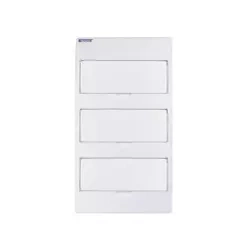 S36 (3x12) felszíni elosztó IP40 fehér burkolattal és N+PE csatlakozókkal