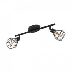 Lampa kinkiet ZAPATA 1 czarny bursztynowy 2x 3W 3000K G9/LED 32766 Eglo