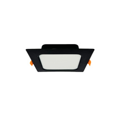 Süllyesztett LED lámpatest ALEXIS-SQ 9W 780lm IP20 CCT négyzet alakú fekete | HOROZ