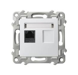 Egyetlen számítógépes aljzat, kat. 5e MMC SZAFIR Fehér Ospel