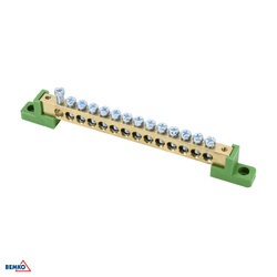 Kapcsolóblokk lapos szigetelőkön 8x12 14 sávos zöld Bemko