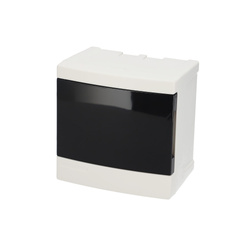 Felületre szerelhető 4 modulos fehér füstszínű EDO777838 EDO Technic elosztópanel