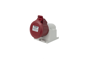 Fix aljzat 16A 4P 400V piros IP44 23399 Famatel 23399 Famatel
