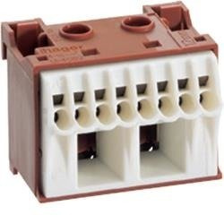 HAGER KN10P SORKAPOCS, QUICKCONNECT, N, 10 CSATLAKOZÁS BARNA