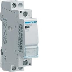 HAGER MODULÁRIS KONTAKTOR 25A, 1 ZÁRÓ ÉRINTKEZŐ, 230V AC 50 HZ (HAGER ESC125)