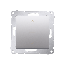 Simon 54 Premium ezüst DZW1K.01/43 Háromirányú redőnykapcsoló 1-0-2 (moduláris) ezüst matt