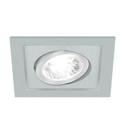 Mennyezeti spotlámpa BORYS D, négyzet alakú, 1 x GU10, ezüst, 3218, Struhm