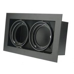 Sufitowa oprawa podtynkowa Pireo 2 czarna GTV