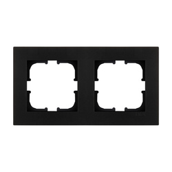 Dupla keret Fekete metálfényű K102/14E EXEN (Karell)