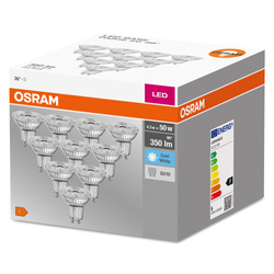 10x LED izzó GU10 4.3W 4000K 350lm 36° Osram készlet
