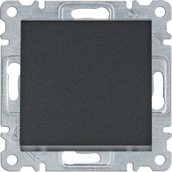 HAGER LUMINA WL0033 KERESZTKAPCSOLÓ (107), FEKETE BURKOLATTAL, KERET NÉLKÜL, SÜLLYESZTETT, RUGÓS BEKÖTÉS, 10A 250V IP20 (IP44 531884 TÖMÍTŐKÉSZLETTEL, KÜLÖN RENDELHETŐ)