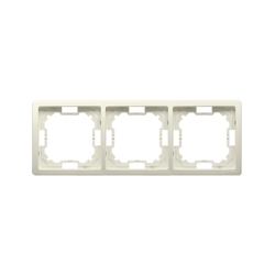 3 irányú keret – univerzális vízszintes és függőleges, bézs Kontakt Simon BMR3/12 modul