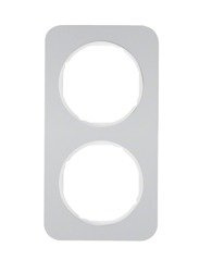 Dupla keret Berker R.1 alu / fehér 10122174