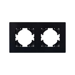 2-es ABS keret fekete, ViP ViPlast