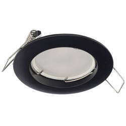ZIVA Black IP20 kerek, fekete színű, fekete süllyesztett mennyezeti spot lámpatest EDO777308 Edo Solutions