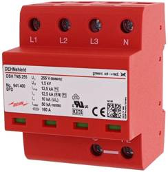 B+C túlfeszültség-levezető I+II típusú 4P 50kA 1,5kV DEHNshield TNS 255 941400 DEHN