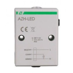 Alkonykapcsoló; IP65; 195÷253VAC; NO; falra szer; 10A; -25÷50°C; AZH-LED F&F
