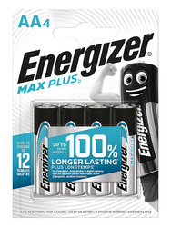 Alkáli elem AA MAX PLUS Energizer R6 LR6 1.5V (4db buborékcsomagolás)