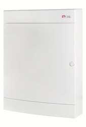 Multimédiás elosztószekrény fali szereléshez 3x18 lappal, aljzattal és TH-sínnel / IP40 400V AC / ECT 3X18PO MEDIA‑MOD 0011013 ETI