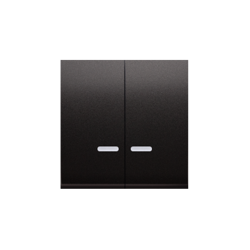 Simon 54 Premium antracit DKW9L/48 Kijelzős billentyűk dupla, megvilágított kereszt és lépcsőház kapcsolóknak