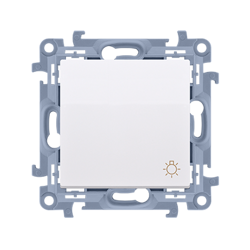 Fénykapcsoló nyomógomb (modul) 10AX 250V fehér Simon 10