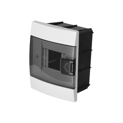 HOROZ 4 modulos süllyesztett kapcsolótábla füstös fehér