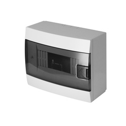 Felszíni 8 modulos kapcsolószekrény füstfehér HOROZ