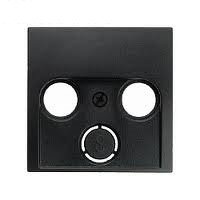 B. Płytka czołowa do gniazda antenowego 2- i 3-wyjściowego, antracyt Berker