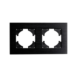 2-es alumínium keret fekete, ViP ViPlast