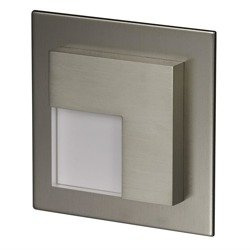 LED Timo süllyesztett keretes lámpatest 14V DC, szín rozsdamentes acél, meleg fehér 07-211-22 Ledix Zamel