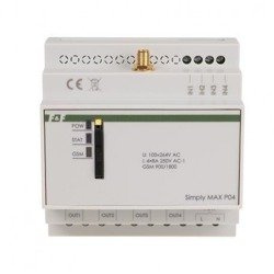 Telemetrikus; PLC MAX; IP20; 230VAC; relé; DIN; -10÷50°C; 3W; OUT: 4; SIMPLYMAX-P04 F&F