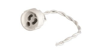 Foglalat: halogén izzóhoz; GU10; Anyag: kerámia; Hossz: 130mm; D.3187 PAWBOL