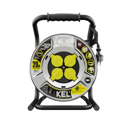 Hosszabbító kábel HEAVY LINE; SCHUKO; 4x2p+Z; IP44; 16A; H05RR-F; 3x2,5; 20m; FEKETE