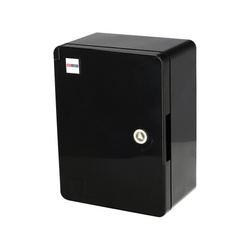 Standard ABS ház 210x280x130 cinkozott szerelőlappal (nem átlátszó) fekete | 800.702.001 | HOROZ