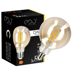 DARI LED izzószálas dekorációs izzó 7W, E27, 2700K, 710lm, 230V, GOLD, G95, EDO777635 EDO Solutions