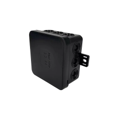 Rugalmas Falon Kívüli Doboz 75x75x41mm IP54 12 Pattintós bemenet gyengítésekkel Fekete V5 EDO777912 EDO Technic