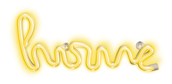 Neon LED HOME fali lámpa fehér meleg denevér + USB FLNE21 T-90824 PLASTROL