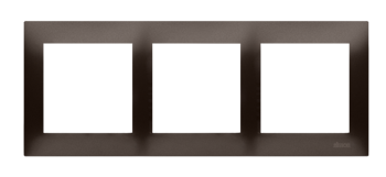 Simon 54 Premium barna matt 3 irányú univerzális keret IP20/IP44, DR3/46