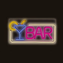 Neon PLEXI LED BAR több színű fali lámpa FPNE01 T-000201 PLASTROL
