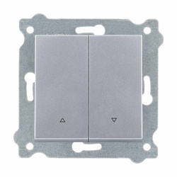 Redőny nyomókapcsoló Ezüst 216/10E EXEN