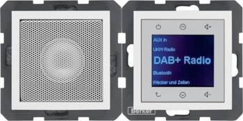 B.x Touch rádió DAB+, Bluetooth hangszóróval fehér fényes 30808989 Berker
