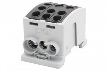 Terminál HLK 100A-3 (1x25.2x16 / 1x25.2x16)-fekete F-electro