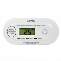 Szén-monoxid és szén-monoxid érzékelő CTW-03 Zamel